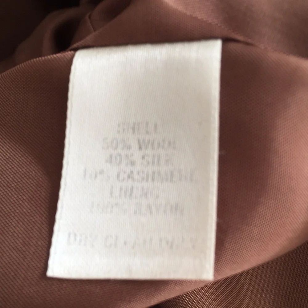 Vintage Talora brown wool silk cashmere blazer